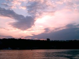 Tramonto con nuvole